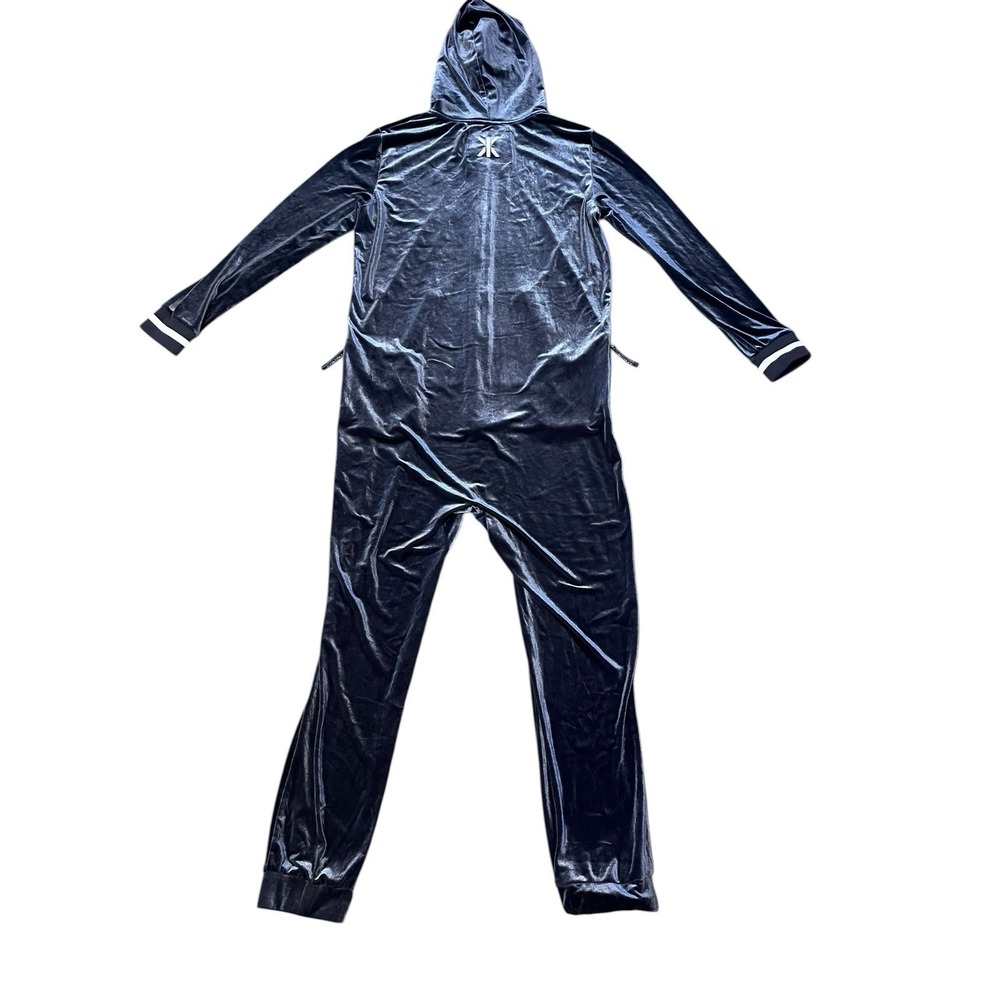 OnePiece Original Velour Jumpsuit Blue Hooded Onesie Mens Womens Medium NWOT - Picture 10 of 11